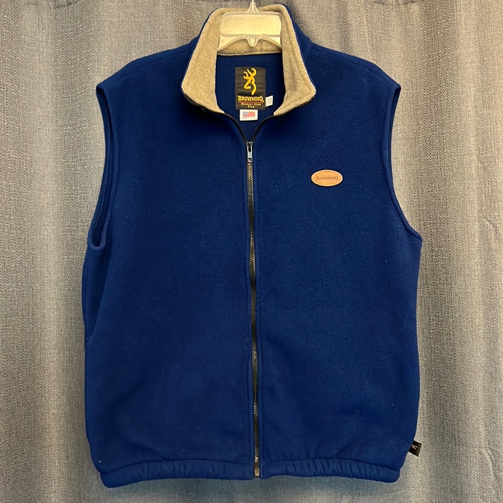 Browning Vest (Color: Blue) (Size: Large)